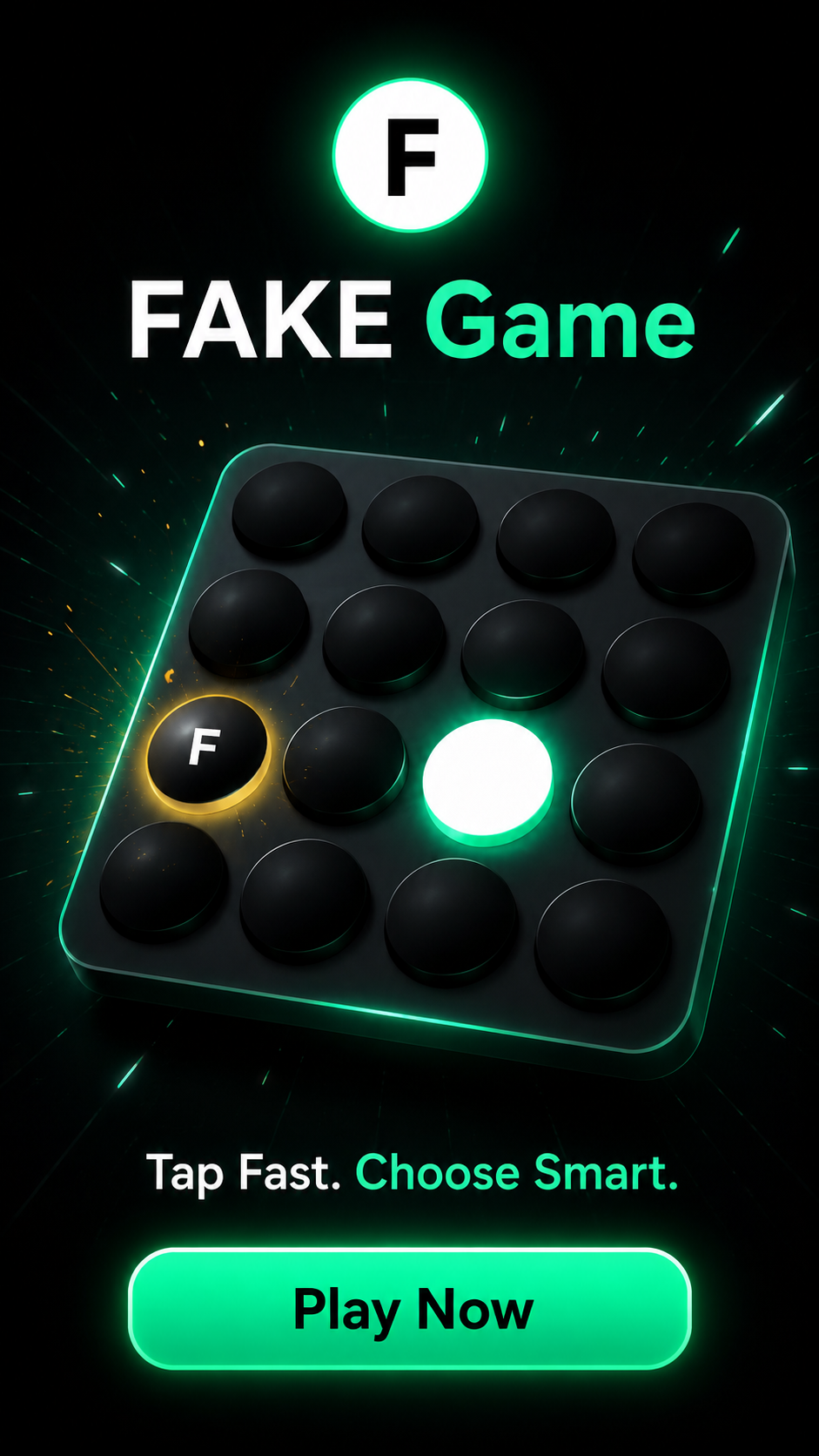 FAKE Game app screen 1