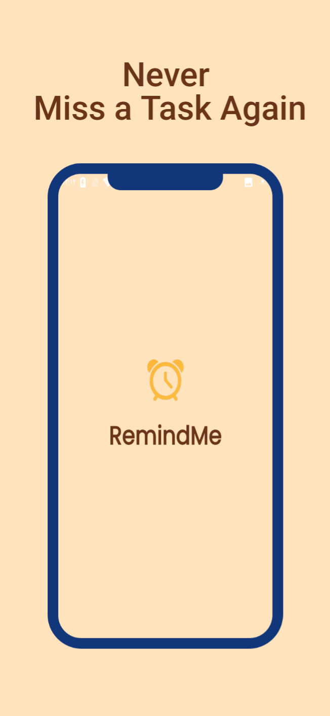 RemindMe app screen 1